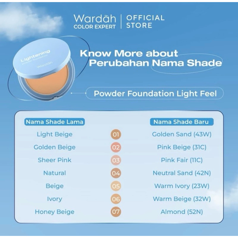 WARDAH REFILL POWDER FOUNDATION