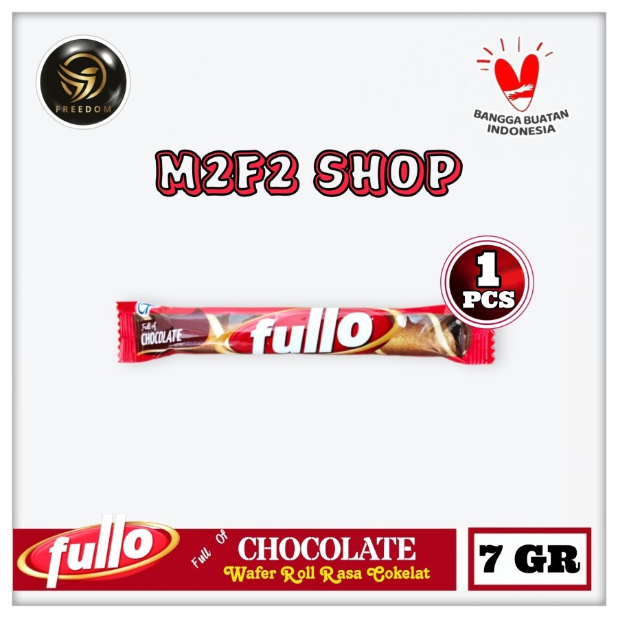 

Fullo Wafer Stik Roll Krim Full Of Chocolate | Cokelat Original - 7 gr (Kemasan Satuan)