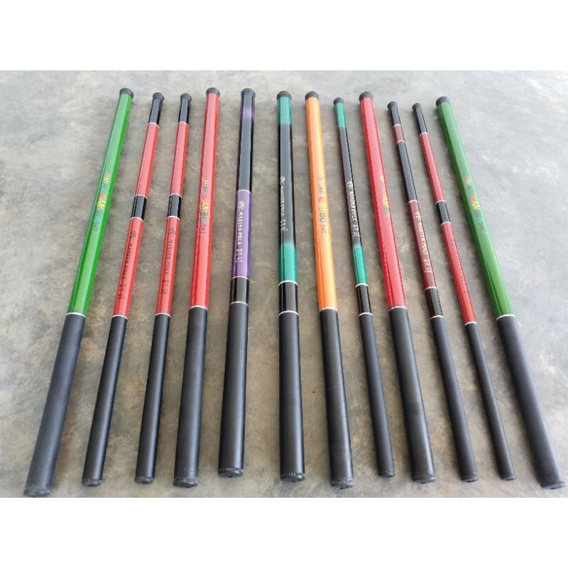 Tegek Bendera 5,4 meter, Tegek Bendera 4,5 meter, Tegek Bendera 3,6 meter, Joran Tegek Pancing kuat 