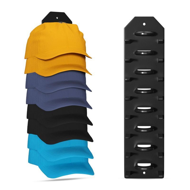 Rak Topi Dinding Berperekat Rak Gantung Topi Cantolan Topi Dinding Topi Display Holder Kait Topi