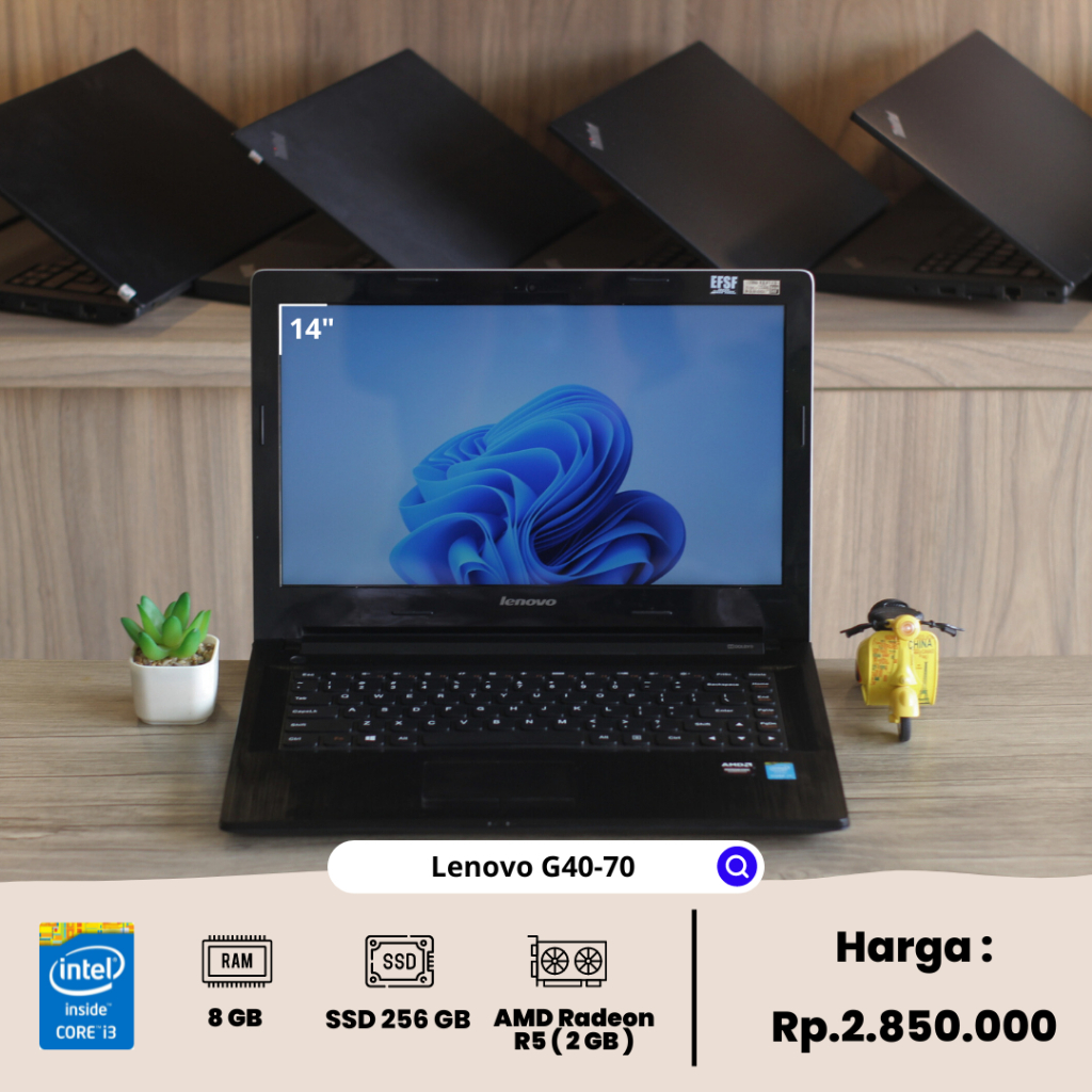 Lenovo G40-70 Laptop 14 inci Intel Core i7 RAM 4GB HDD 1TB