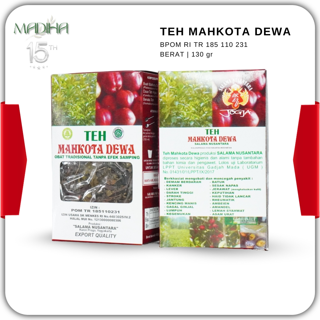 Teh Mahkota Dewa Salama Nusantara Original BPOM Berat Isi 130 Gram