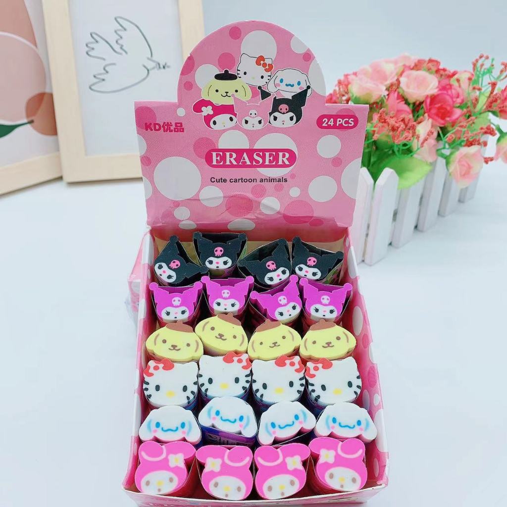 

BOBOMART 1 PCS PENGHAPUS SANRIO KARAKTER CUTE ERASER LUCU SANRIO HELLO KITTY MY MELODY MURAH