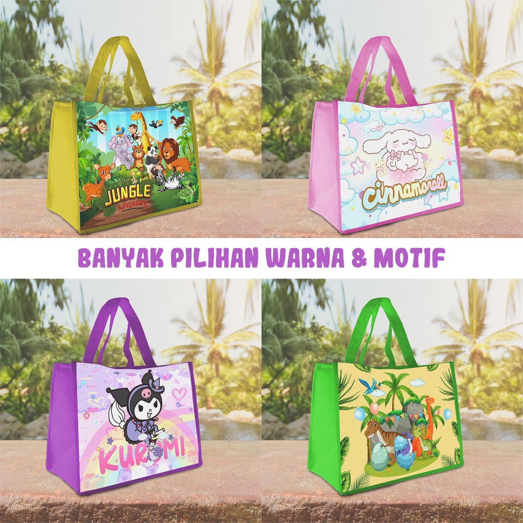 

Tas Ultah / Tas Ulang tahun anak / Goodie Bag LANDSCAPE 20X25X13