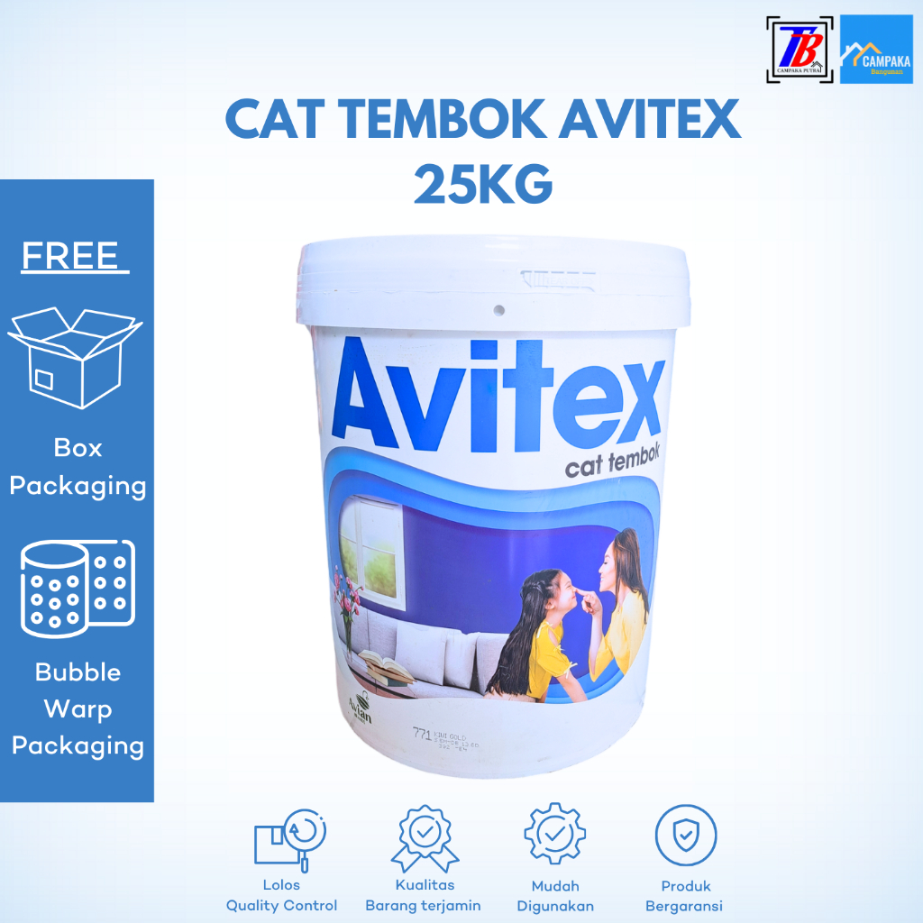 Cat AVITEX /Cat Tembok dan Plafon Gypsum 25kg