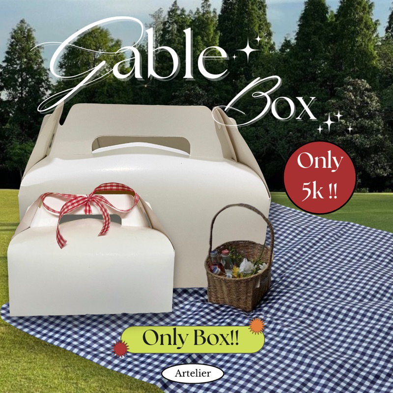 

Gable Box Gift Hampers Ultah - ONLY BOX!! TIDAK INCLUDE SNACK gable box murah asthetic cute unik