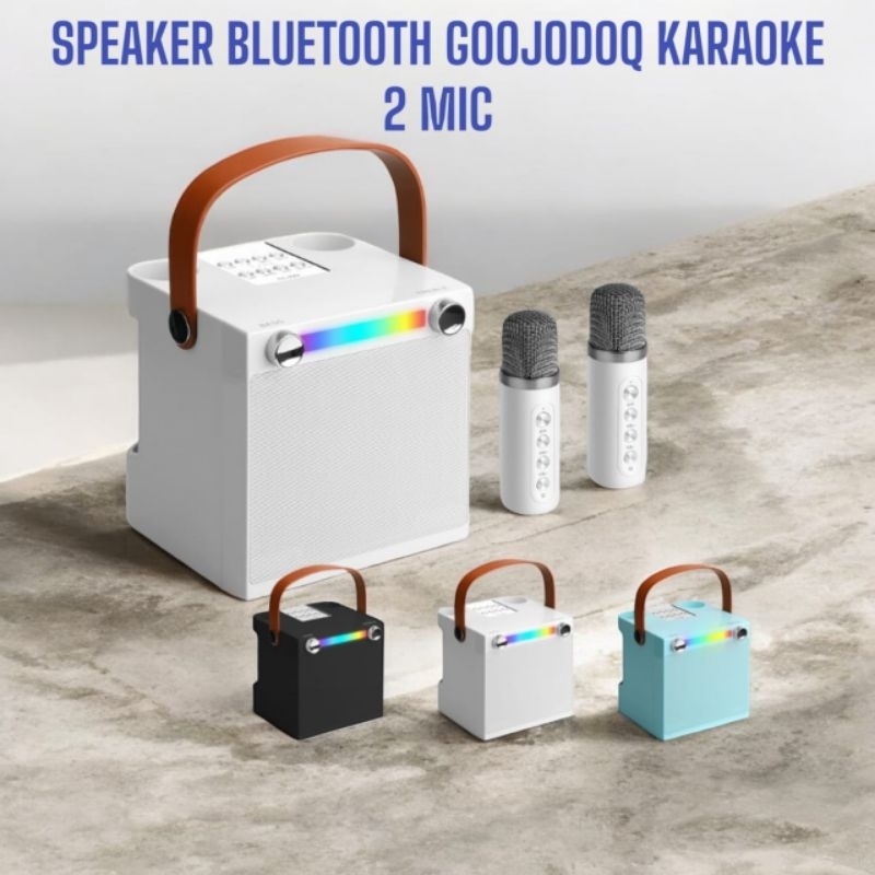 SPEAKER BLUETOOTH KARAOKE 2 MIC GOOJODOQ