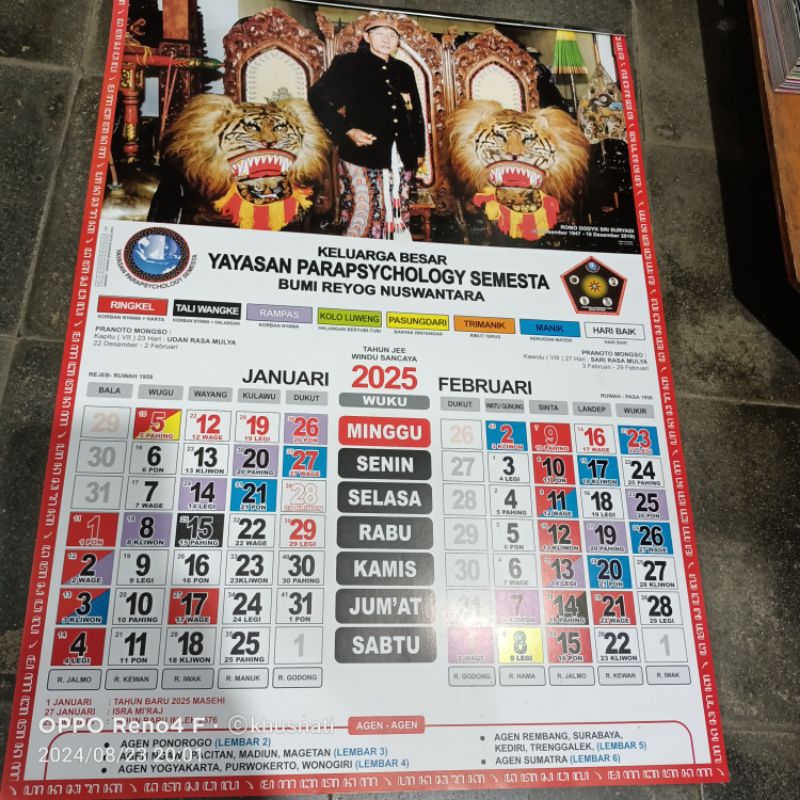 

Kalender YPS (yayasan parasikologhi) 2025