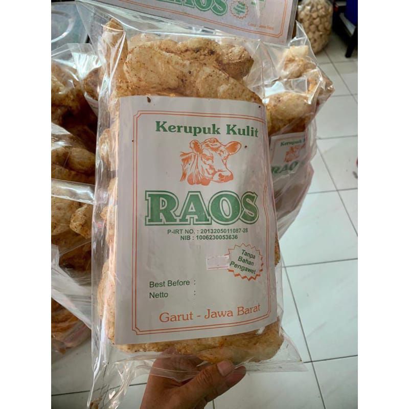 

kerupuk kulit jumbo merk raos