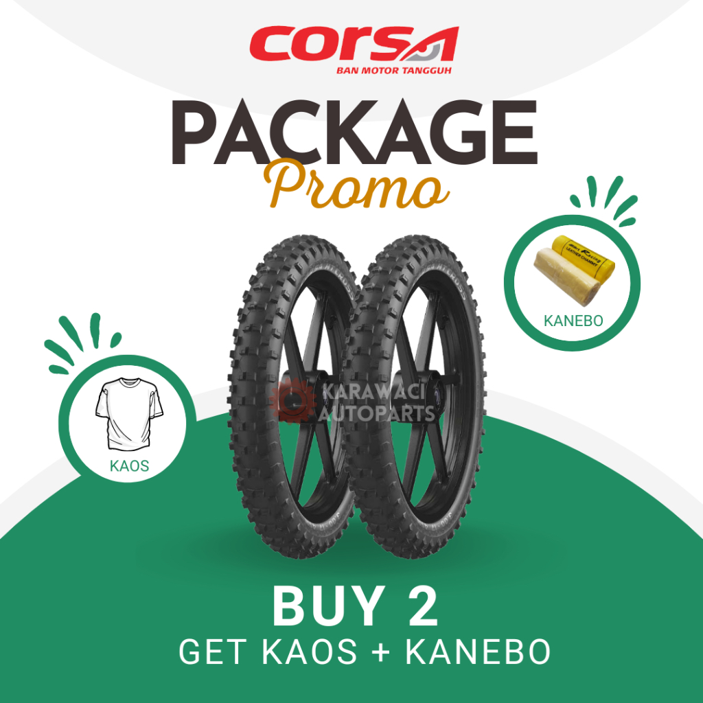 [CUCI GUDANG] Ban Motor Corsa S22 / V33 80/90 Ring 14 Tubetype