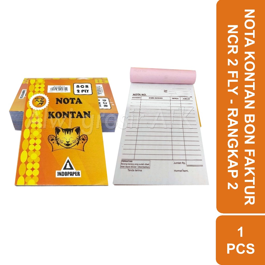 

Nota Kontan NCR 2 Ply Faktur Bon Zipped Indopaper | 1 Pcs