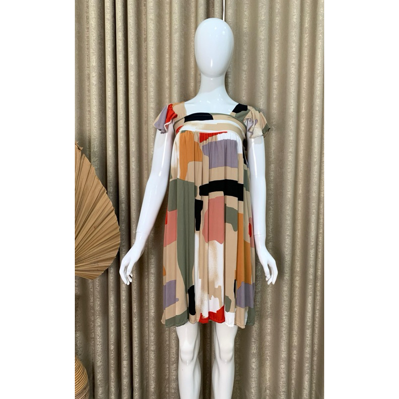 Homedress Elena Homedress Rayon Karet Daster