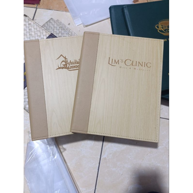 

cover menu costum&caffe size a4 bahan hpl di baud