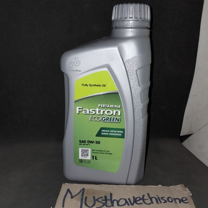 Oli fastron eco green 0w20 1liter 1l dijamin ori100%
