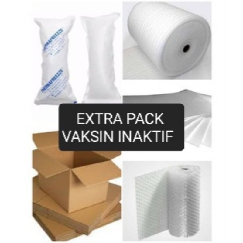

EXTRA Packing VAKSIN INAKTIF BubbleWrap ICE Gell dan FOODPACK
