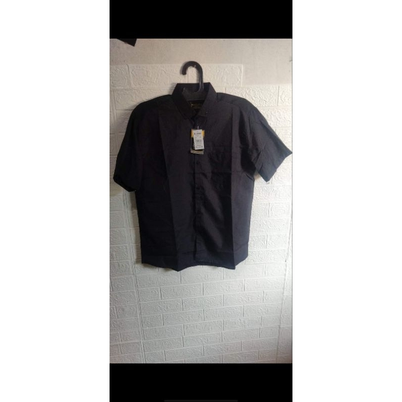 kemeja hitam putih polos hurley
