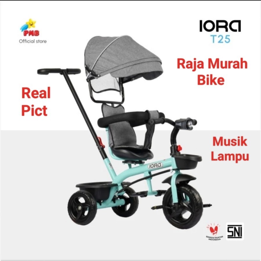 Sepeda Anak Roda Tiga Iora T25 Pmb Sepeda Stroller Sepeda Roda Tiga Pmb Iora T25