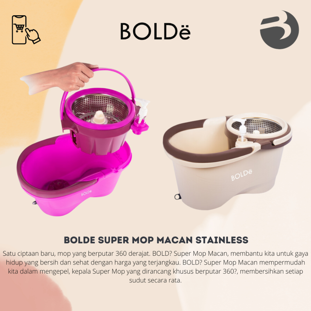 BOLDE SUPER MOP MACAN STAINLESS