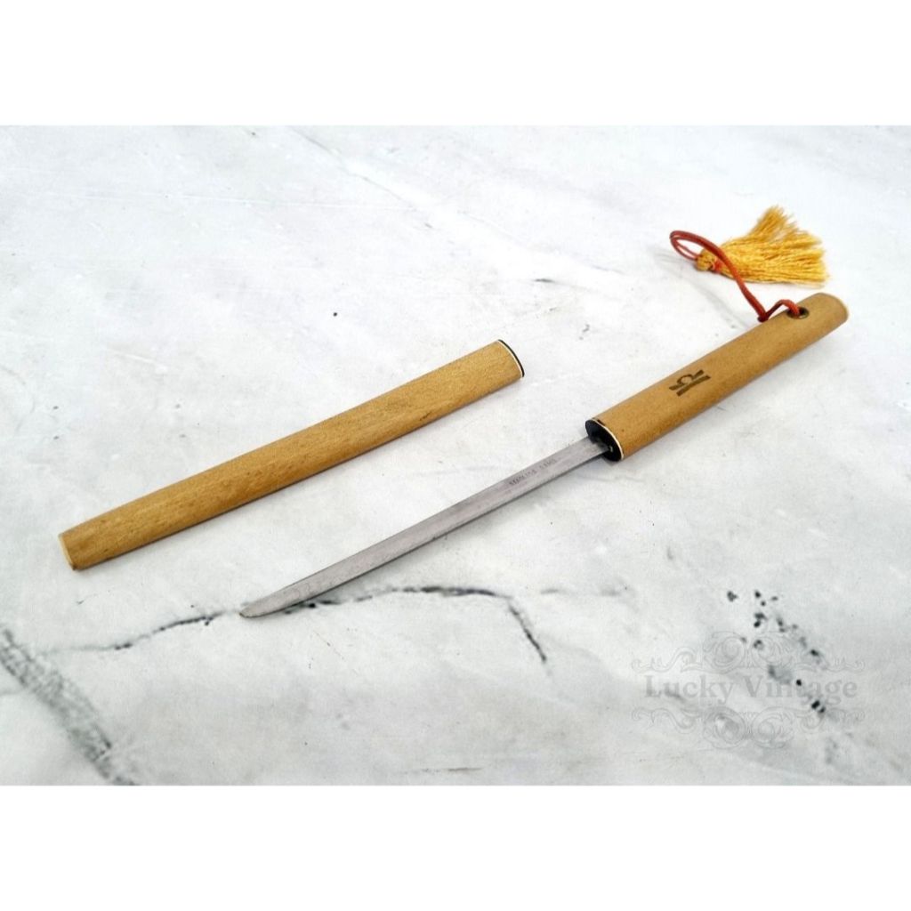Vintage 1950-1960 Seki Japan Mini Japanese Tanto Katana Sword Stainless Steel Blade Collectible