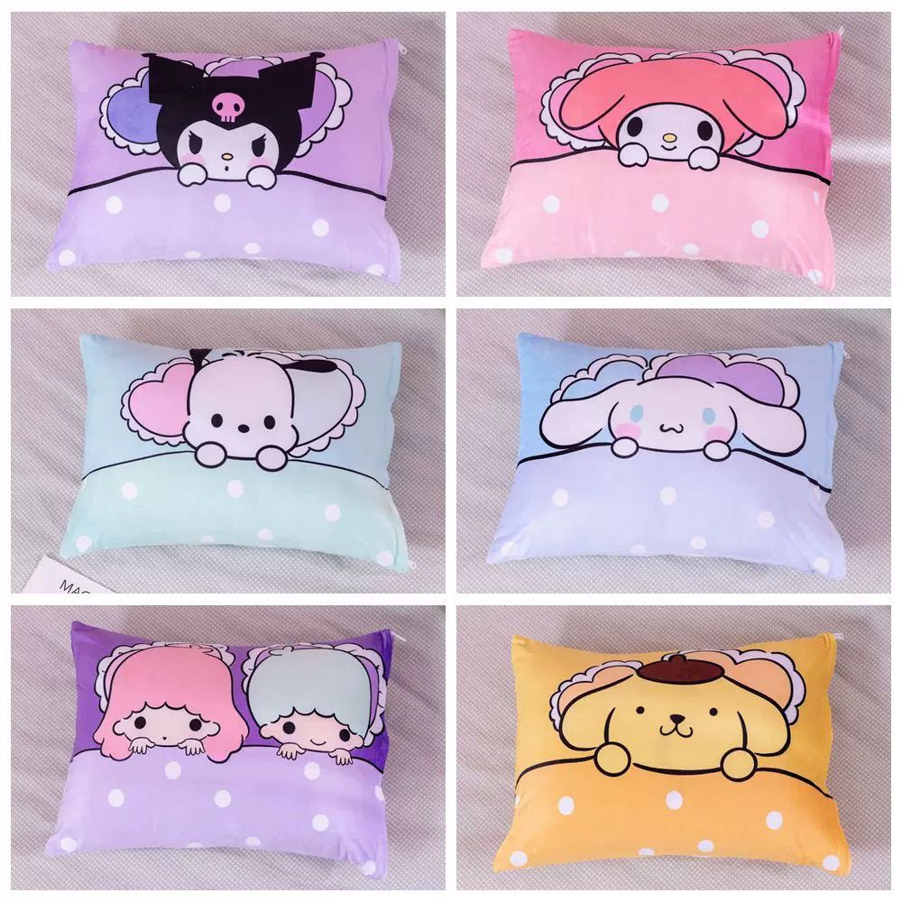 SARUNG BANTAL KUROMI CINNAMOROLL POCHACCO PILLOW COVER DOT
