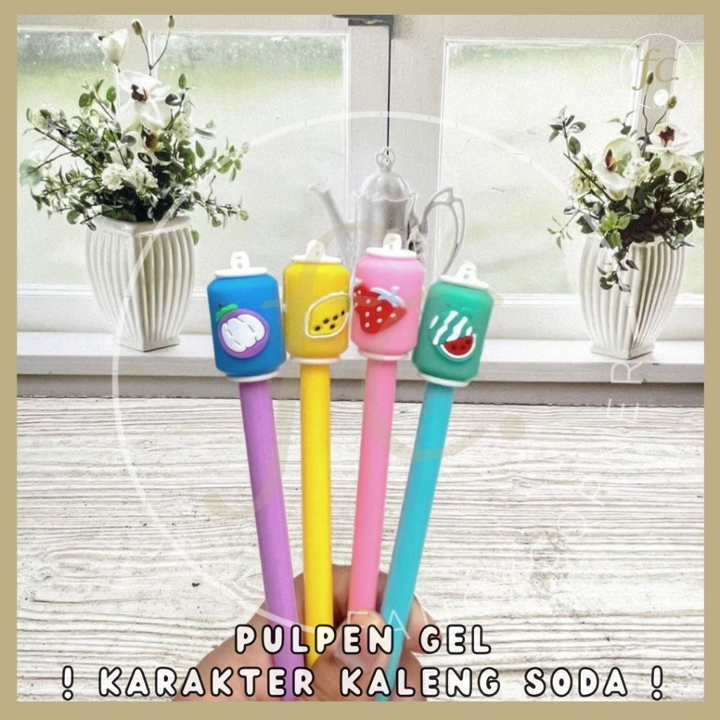 

Pen Gel / Pulpen Tinta / Bolpen Hitam Motif Karakter Miniatur Minuman Kaleng Soft Drink Fruit Soda Can Buah PGK-1440 Hampers Bingkisan Kado Hadiah Ulang Tahun ATK Alat Tulis Sekolah Anak Harga Grosir Ready COD