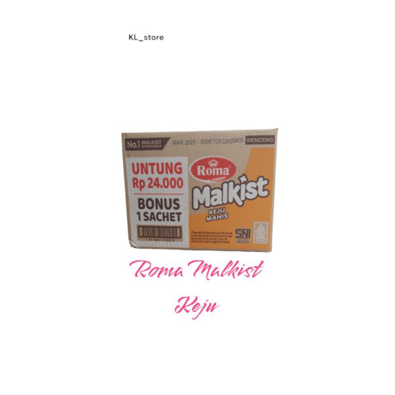 

Roma Malkist Keju Kemasan Sachet 18 gram