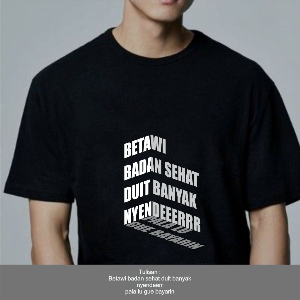 Kaos Betawi / T-Shirt Betawi / T-Shirt / Kaos Betawi / Kaos Distro Betawi