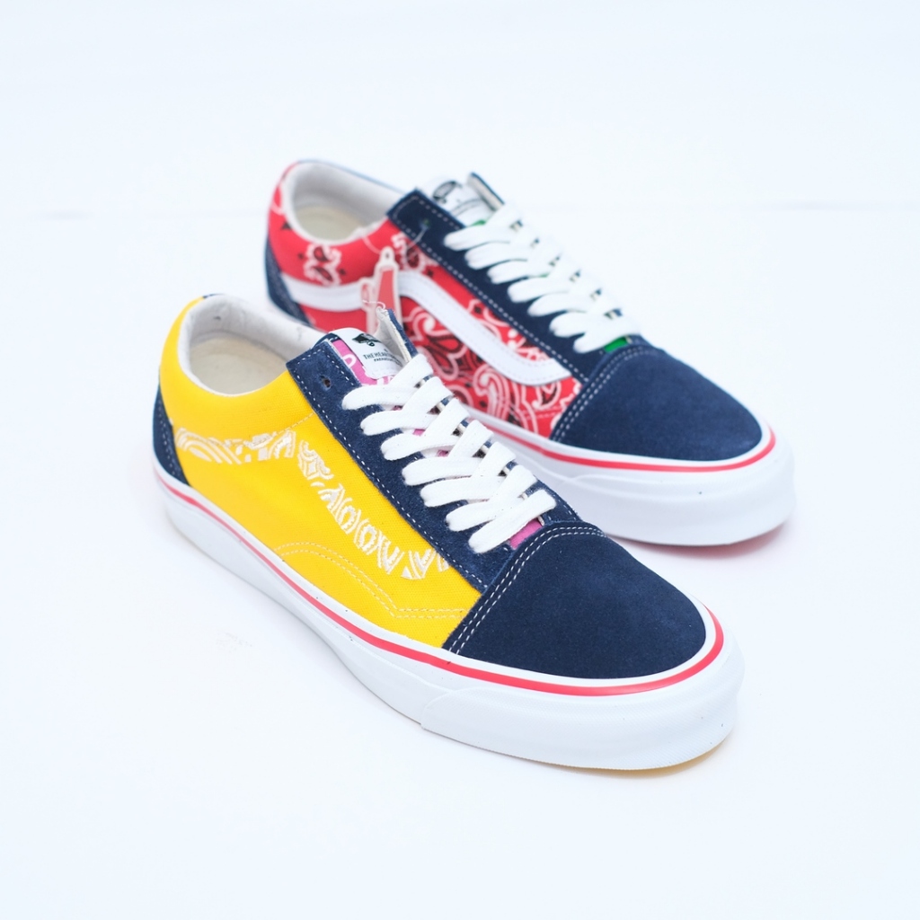 Vans Old Skool Lx Bedwin Headquarters Dress Blue Bandana Multi