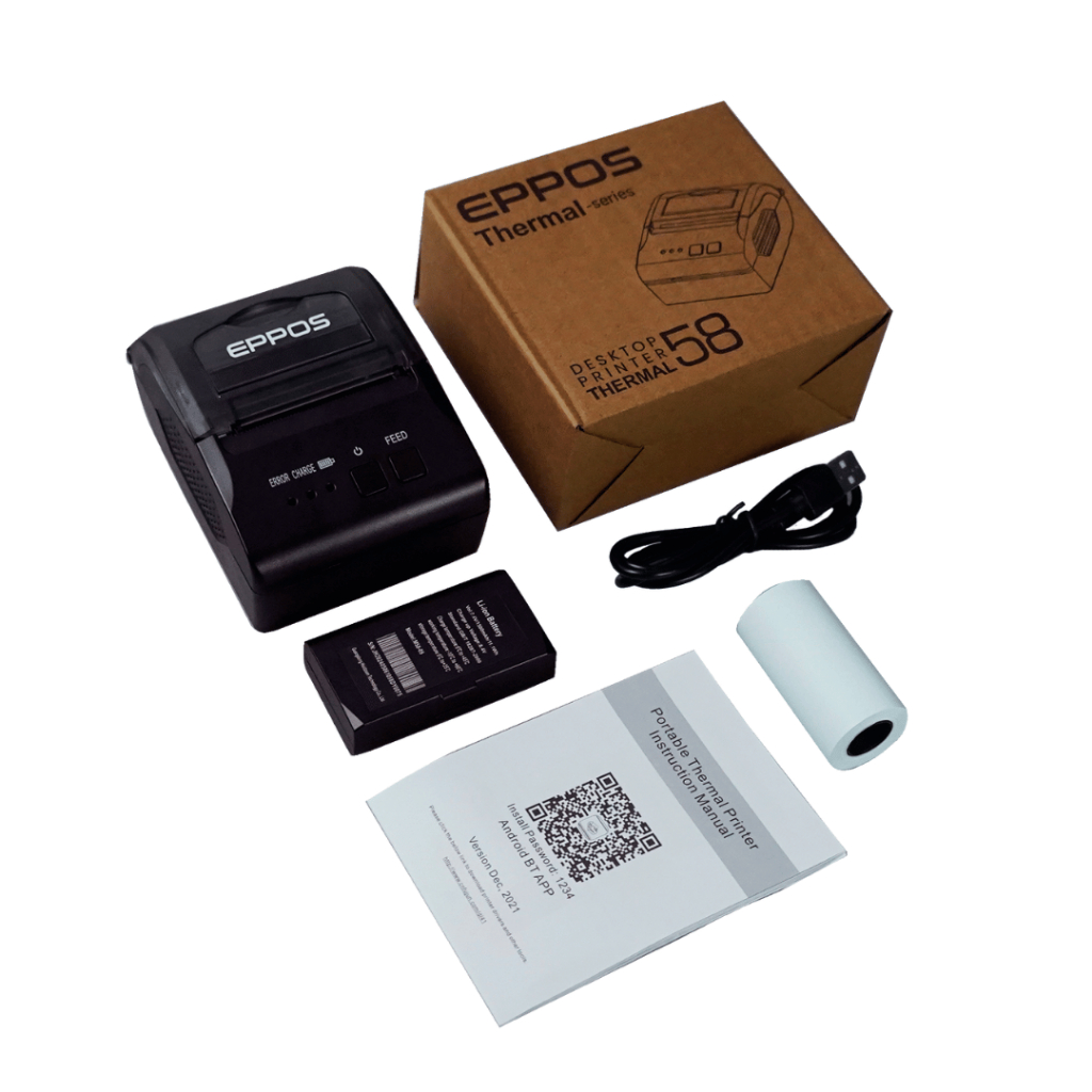 Mini Printer Bluetooth EPPOS EP5810 printer batre alat kasir