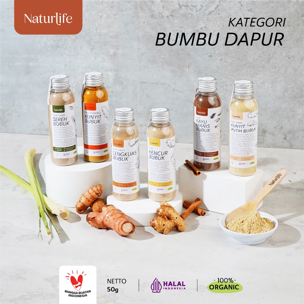 

PAKET BUMBU DAPUR BUBUK LENGKAP PREMIUM KUNYIT PUTIH BUBUK KAYU MANIS BUBUK KUNYIT KUNING BUBUK DAUN SEREH BUBUK KENCUR BUBUK LENGKUAS BUBUK TANPA CAMPURAN ASLI 100% ORIGINAL POWDER REMPAH ORGANIK PREMIUM NUTRIFARM BRAGG DARIBUMI GEMELI LEMOVITA BEORGANIK