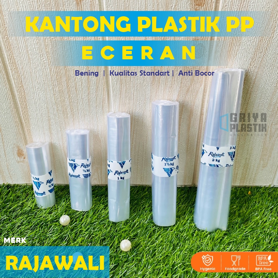 [Eceran] Kantong Plastik RAJAWALI | Plastik Kiloan | Plastik Bening