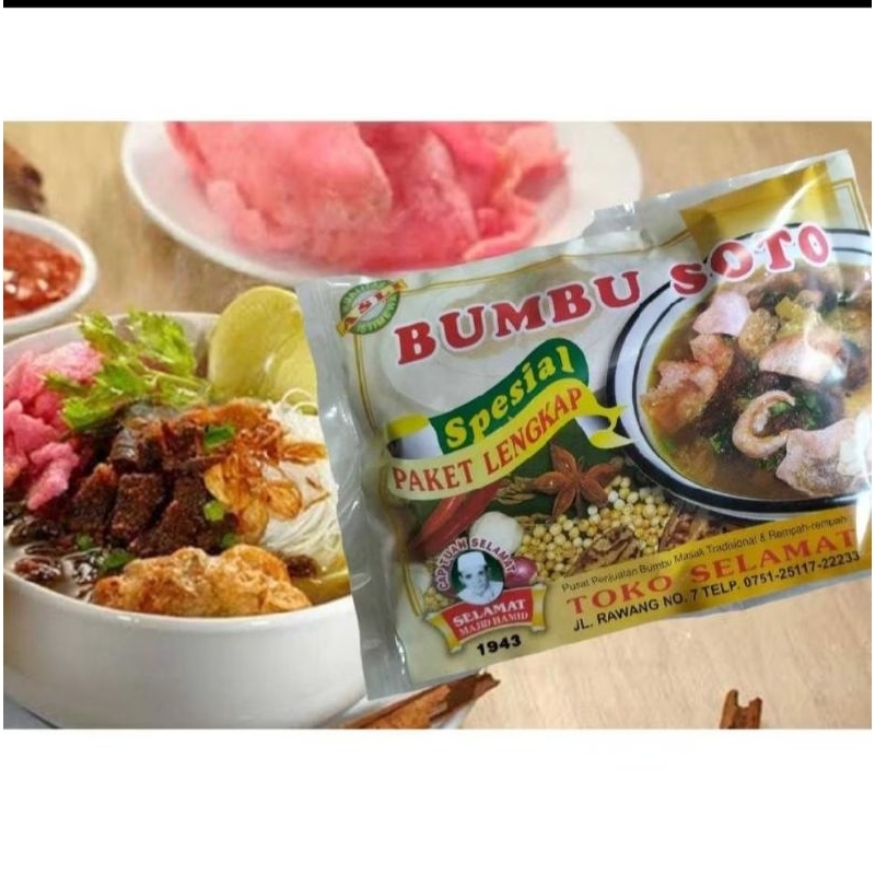 

BUMBU SOTO SPESIAL PAKET LENGKAP SELAMAT MAJID HAMID ASLI PADANG