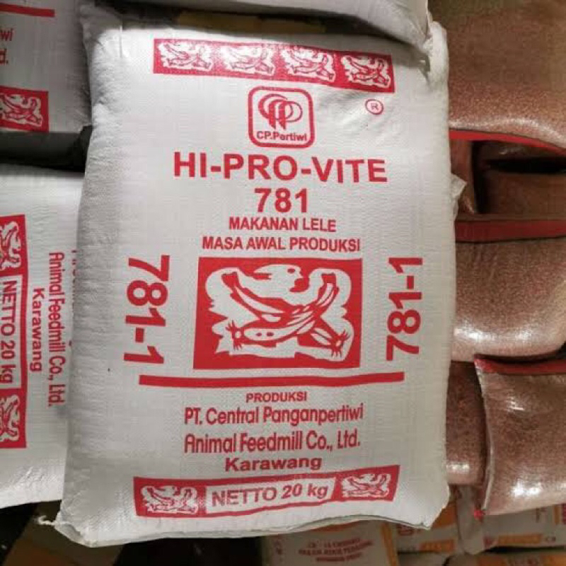 Hi pro vite 781 -1 Pakan Ikan lele nila patin 781 -1 Hi Pro Vite Kemasan 1 kg Masa Awal budidaya