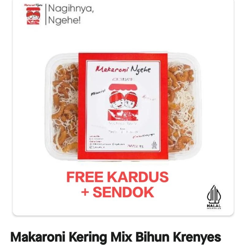 

Makaroni Ngehe mix Bihun Krenyes TOPLES REGULER