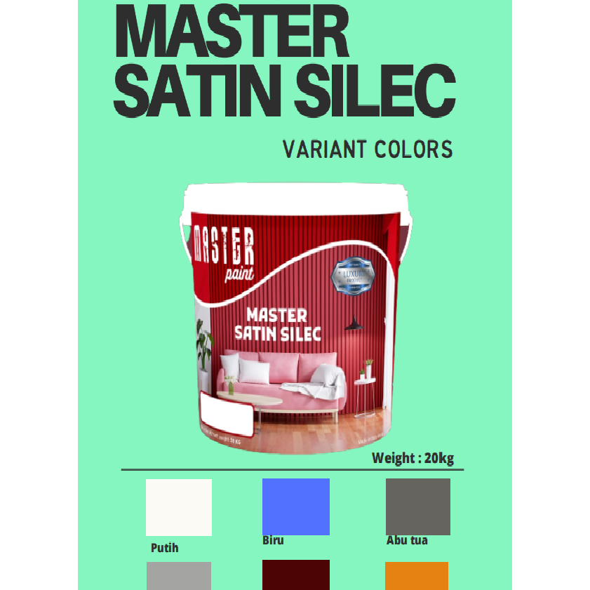 MASTERPAINT SATIN SILEC CAT TEMBOK 5KG