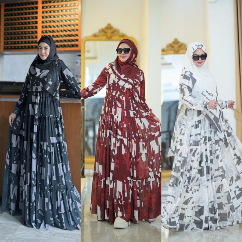 Set Raudah print Syari By MSHEE 
