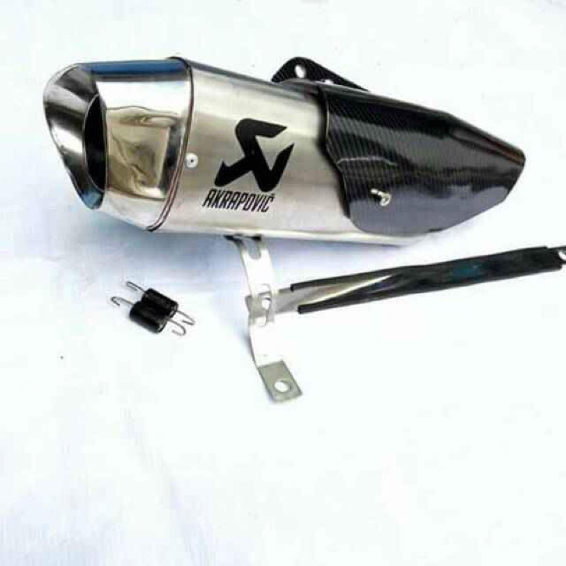 Knalpot racing Akrapovic tameng silencer Only