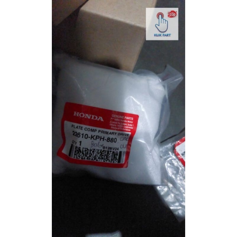 22610-KPH-880 plate comp primary drive dudukan kampas ganda sentrifugal karisma supra 125
