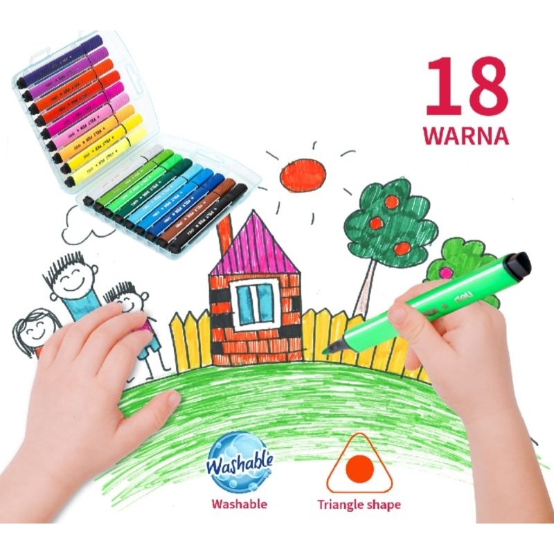 

DELIFELT PEN 6034 18 COLOR