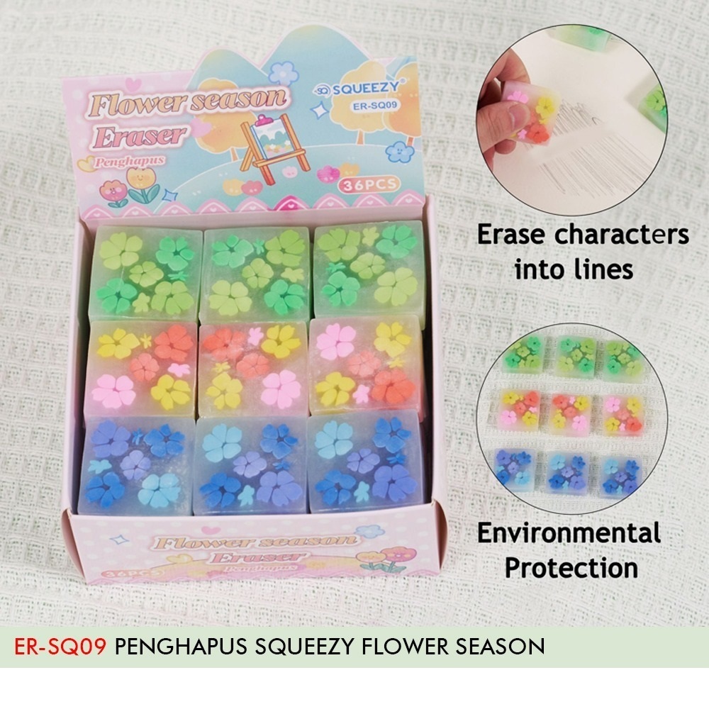 

Rmdodo - Penghapus Pensil Lucu [1 Pcs] / Hapusan Bunga / Eraser Pencil ER-SQ09