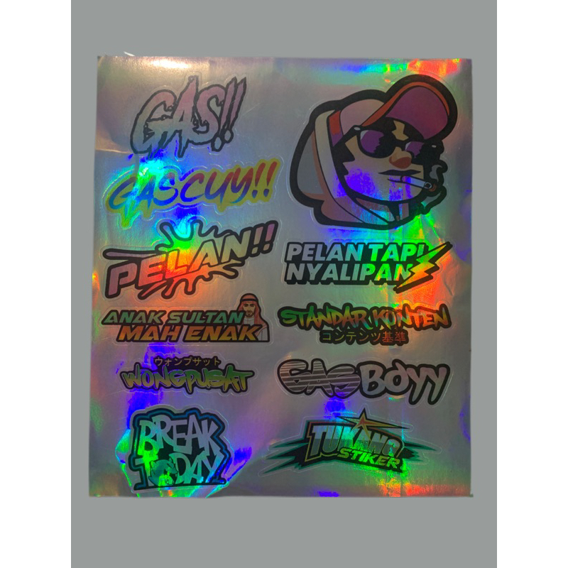 

Stiker print Hologram