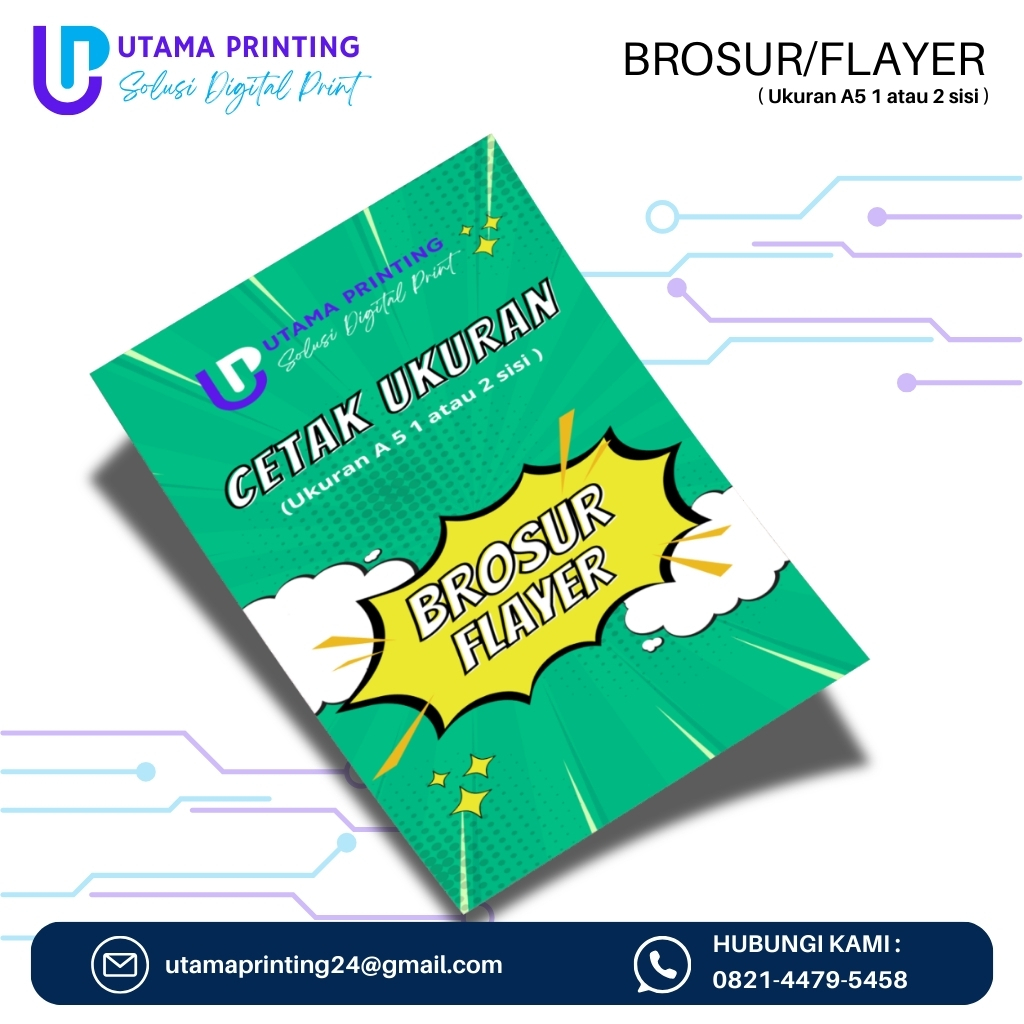 

CETAK BROSUR A5 ArtPaper 120gsm 2 SISI