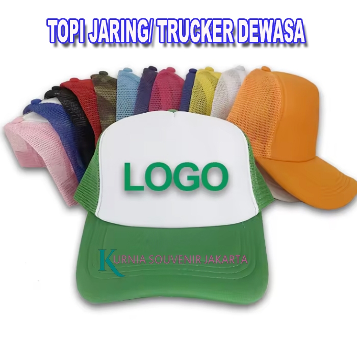 Topi jaring/topi trucker-topi trucker jaring dewasa-topi polos/topi hitam