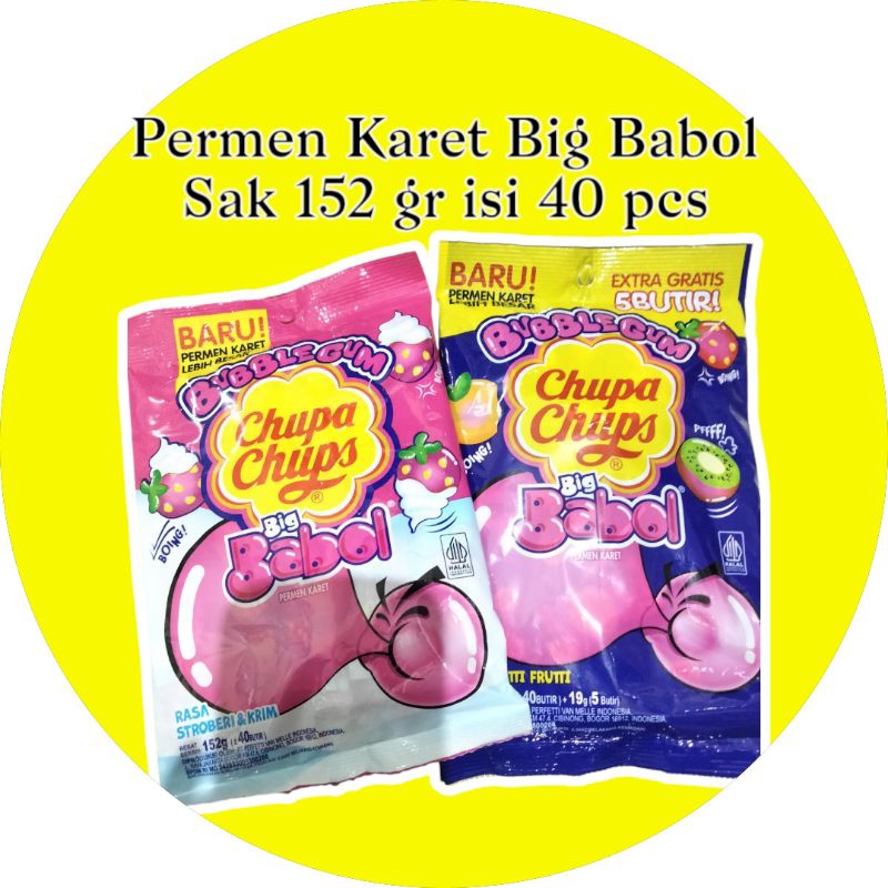 

PERMEN KARET BIG BABOL 152 gram (isi 40 pcs)