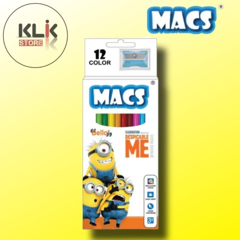 

Pensil Warna MACS Minion 1 Despicable me - Color Pencil Set 12
