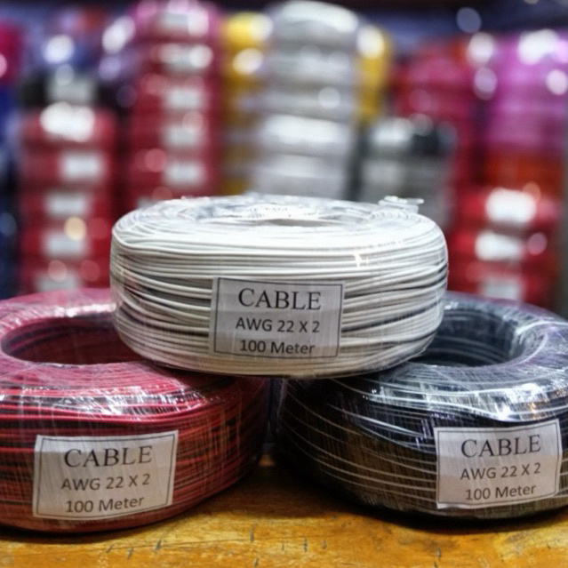 kabel awg 22x2 100meter cableton awg22x2 cable awg 22 x 2