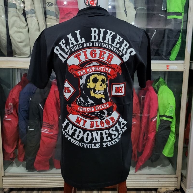 Kaos t-shirt honda tiger is my blood 1 motor bikers