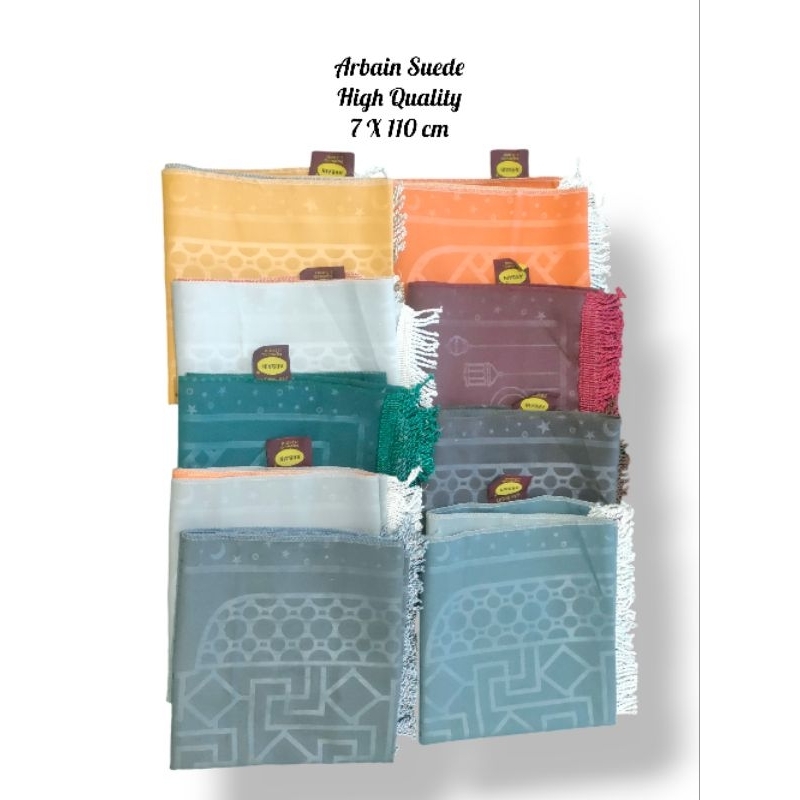 SAJADAH Suede Halus High Quality warna soft 70 x 110 cm| SAJADAH SUEDE ARBAIN| SAJADAH halus lembut 