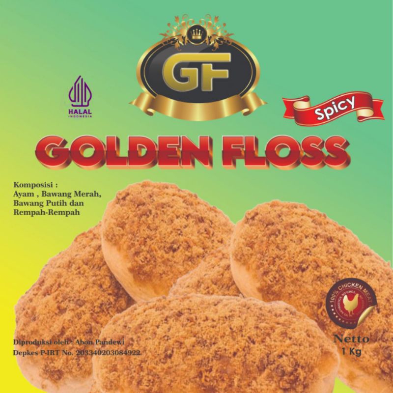 abon ayam golden floss