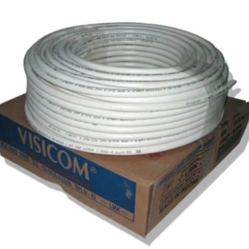 Kabel Listrik Visicom 2x2.5mm ( 25M ) NYM Kabel Visicom Tembaga Asli